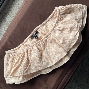 Lulus, embroidered crop top, size M